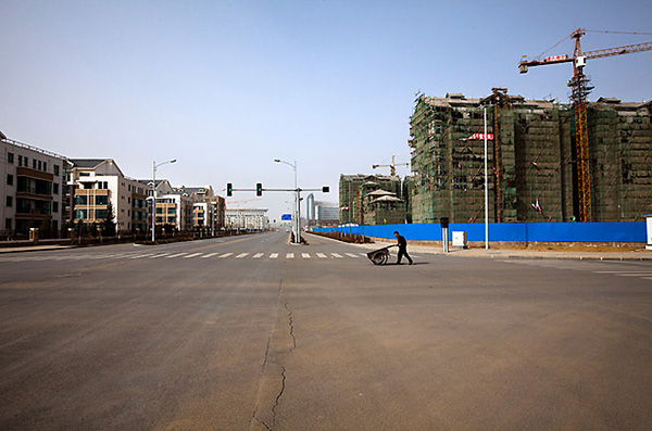 Ордос. Строительство в Китае.