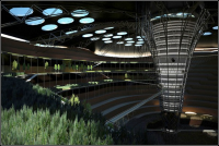 "Землескреб" - проект подземного города будущего, сооружаемого на основе заброшенных после добычи ресурсов, карьеров.